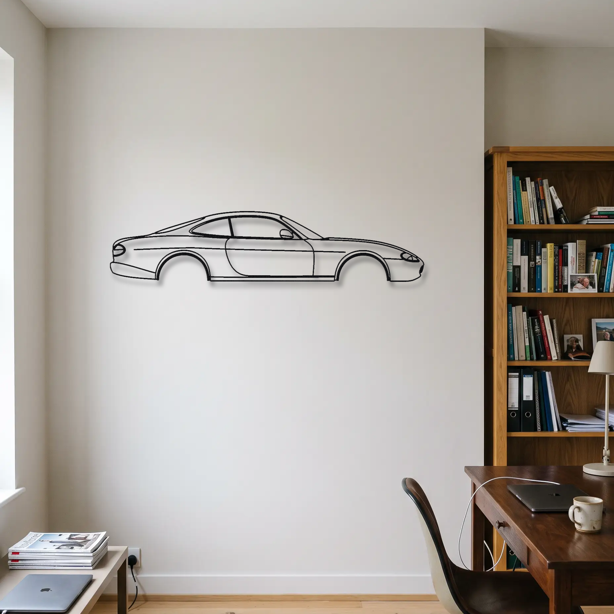 Jaguar XKR X100 metal wall art room scene