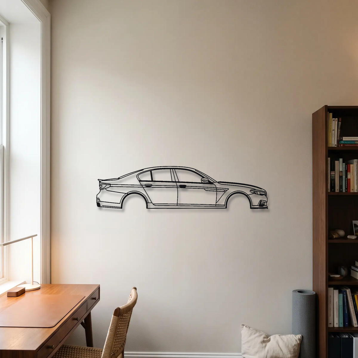 Alpina B5 GT G30 metal wall art room scene