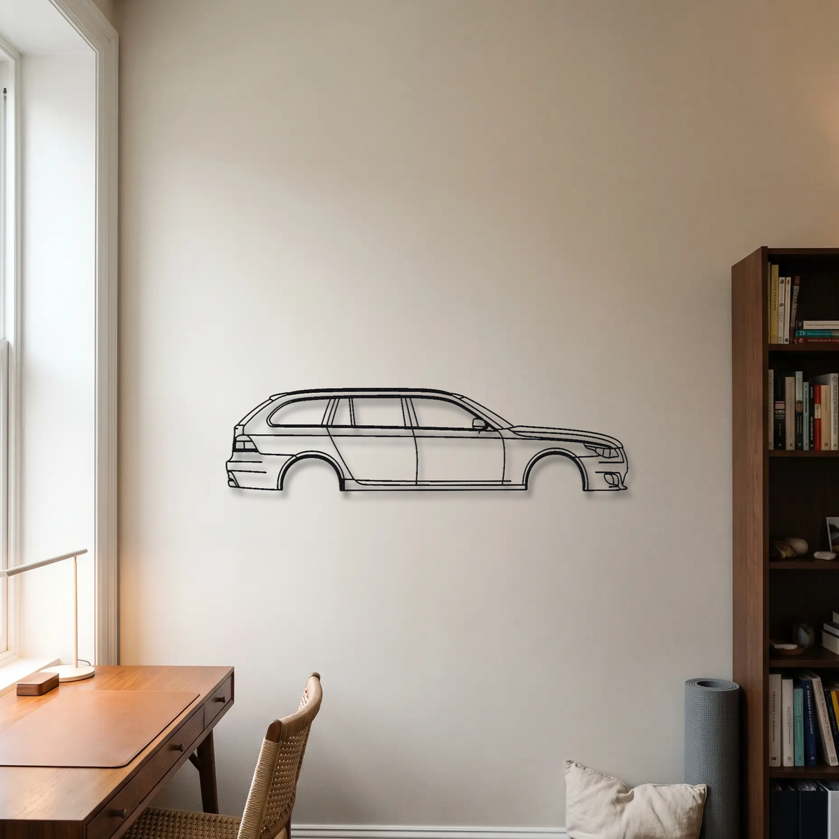 BMW M5 Touring E61 metal wall art room scene