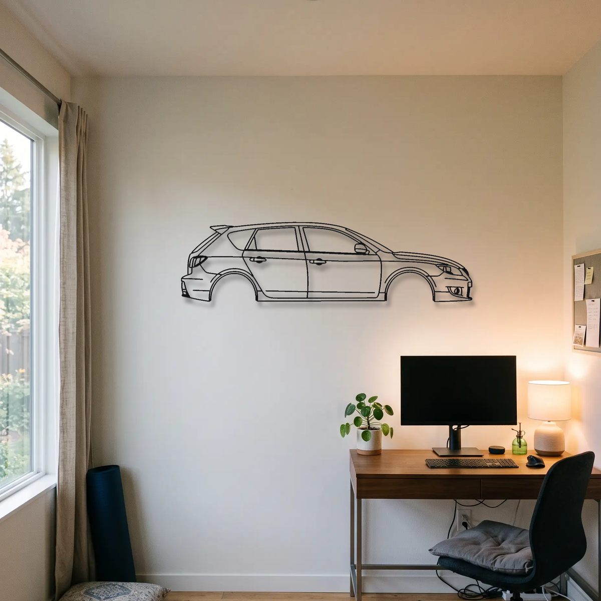 Mazda Mazdaspeed3 Gen 1 metal wall art room scene