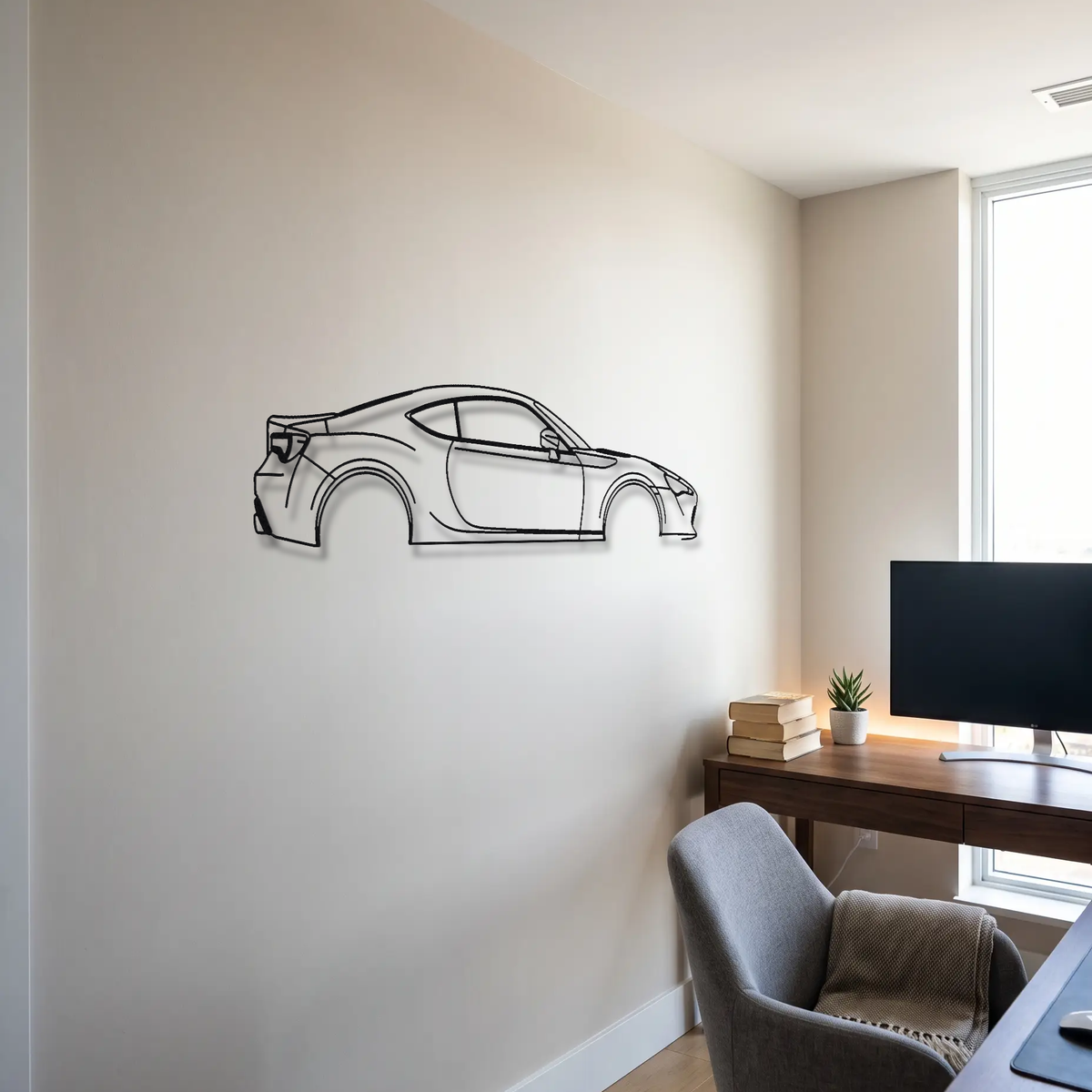 Toyota 86 / GT86 / FR-S ZN6 metal wall art room scene