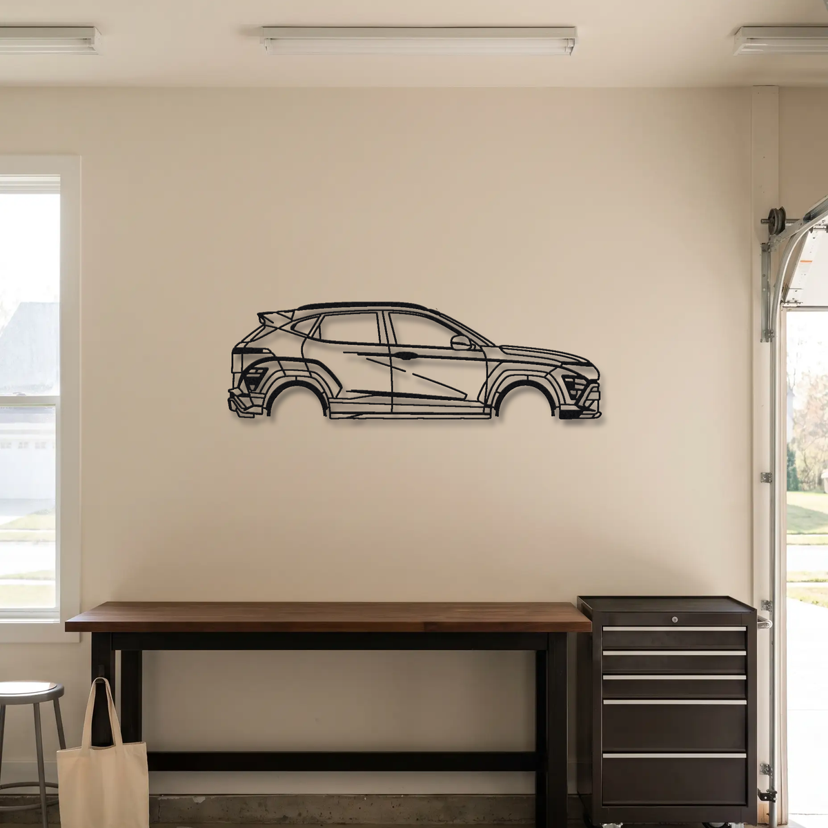 2022-24 Hyundai Kona N OS metal wall art room scene