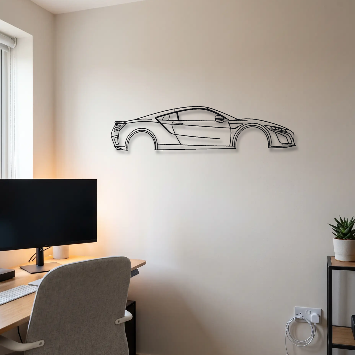 Acura NSX NC1 metal wall art room scene