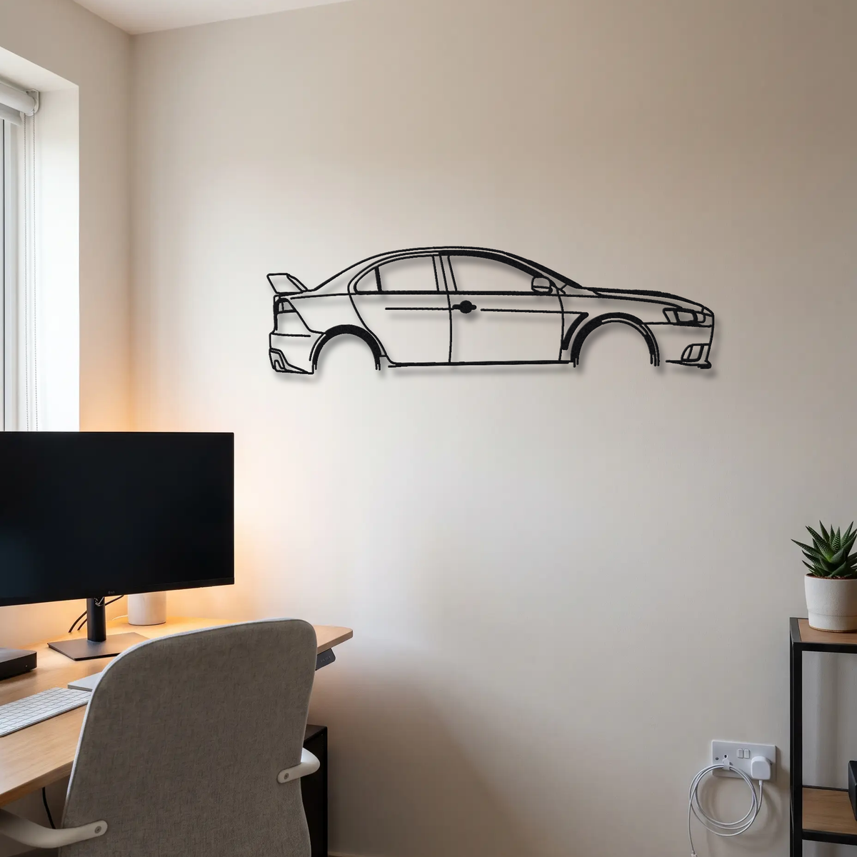 2008-14 Mitsubishi Lancer Evolution X MR CZ4A metal wall art room scene