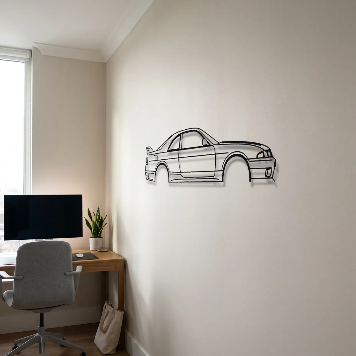 Nissan Skyline GT-R BCNR33 metal wall art room scene