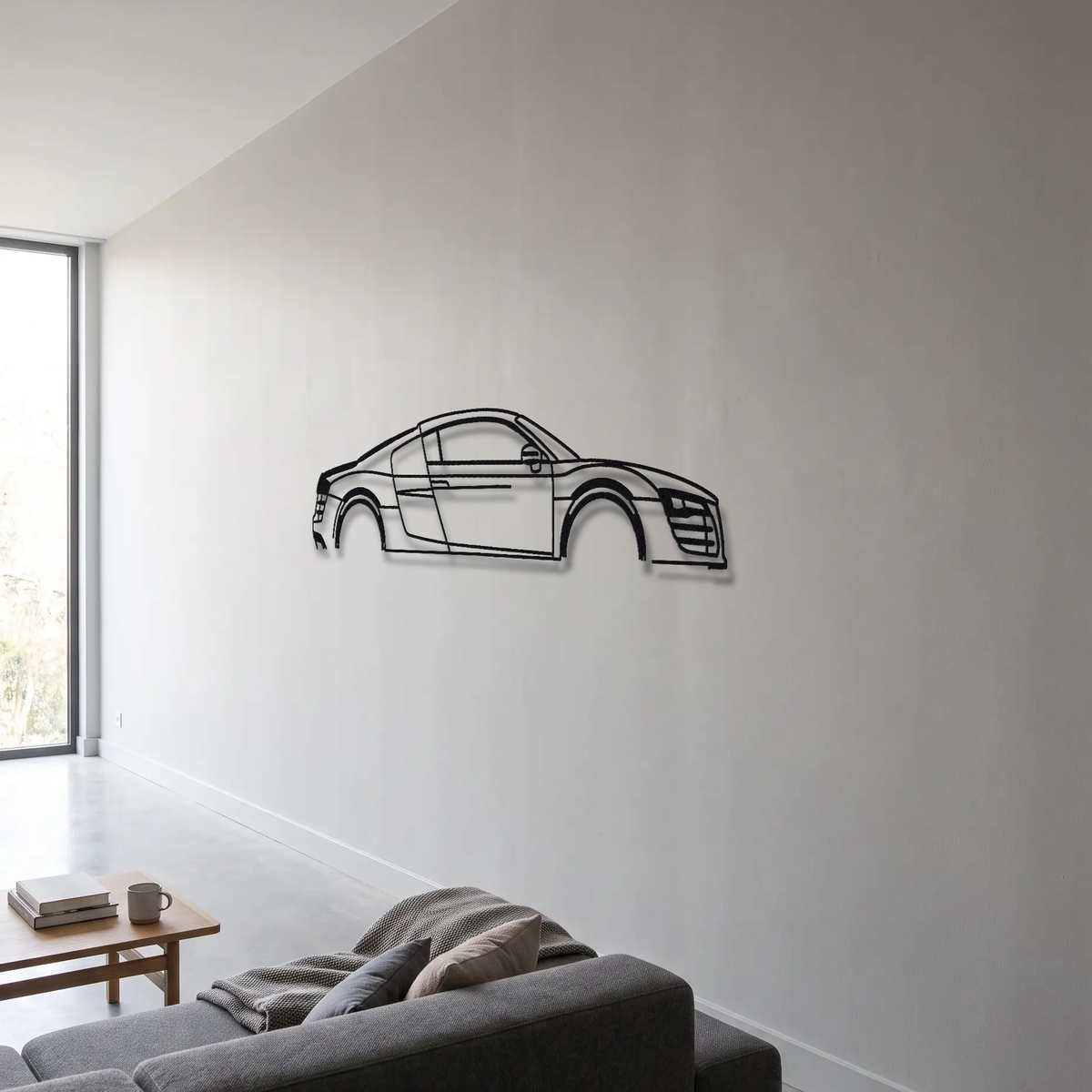 2014 Audi R8 LMX Gen 1 Type 42 metal wall art room scene