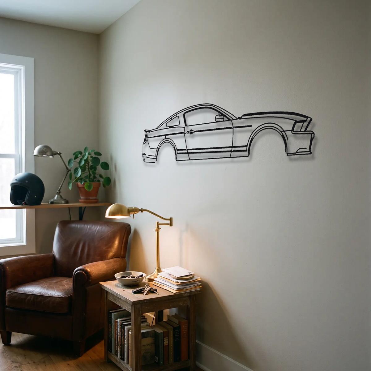 2010-2014 Ford Shelby GT500 S197 metal wall art room scene