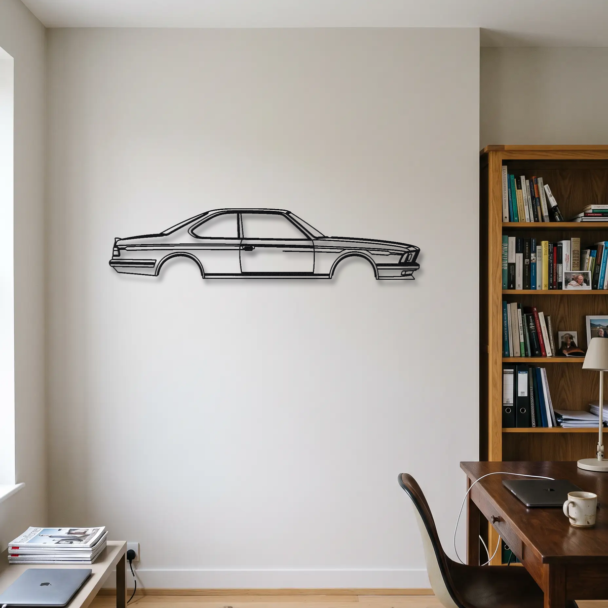Alpina B7 Turbo Coupe E24 metal wall art room scene