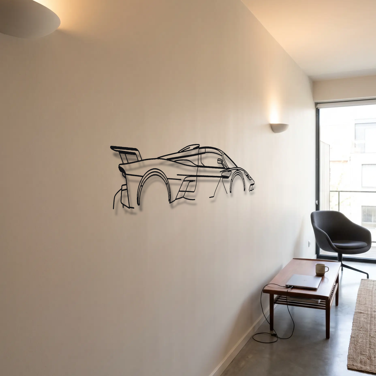 Aston Martin Valkyrie LM metal wall art room scene