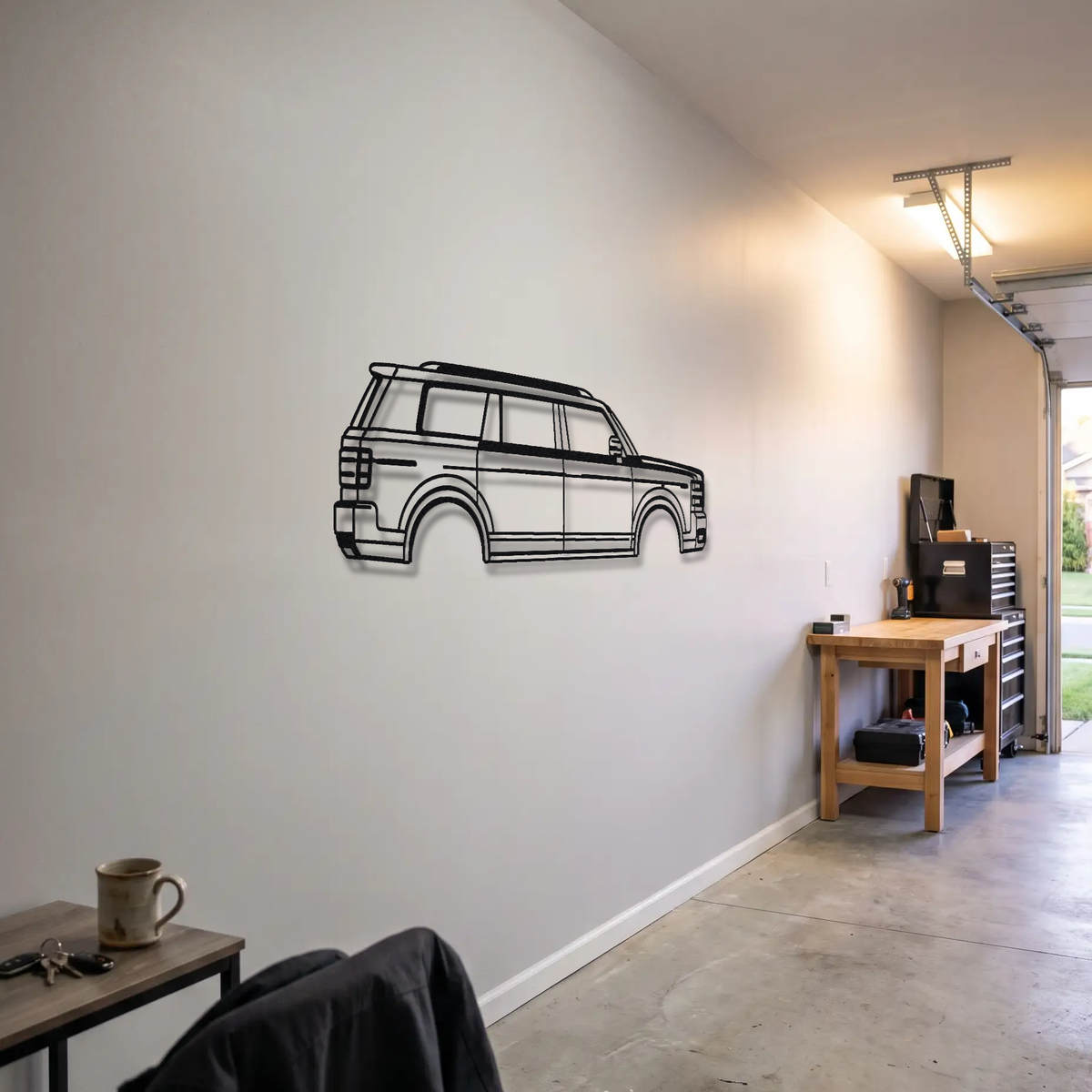 2023- Toyota Century SUV metal wall art room scene