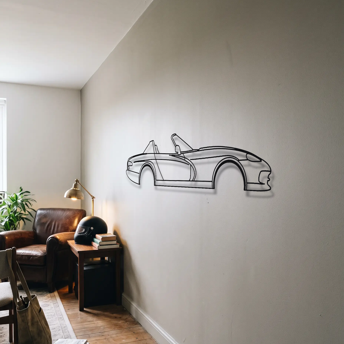 Dodge Viper RT/10 metal wall art room scene