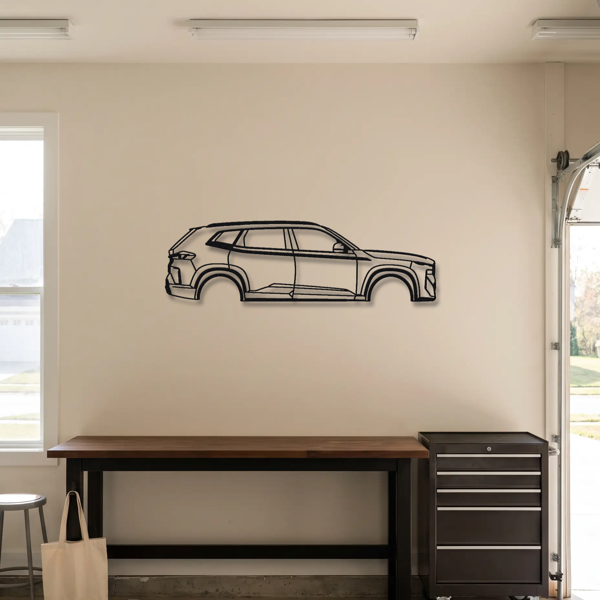2024- BMW XM Label Red G09 metal wall art room scene