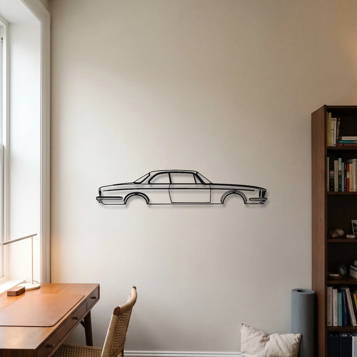 Jaguar XJ12 Coupe Series 2 metal wall art room scene