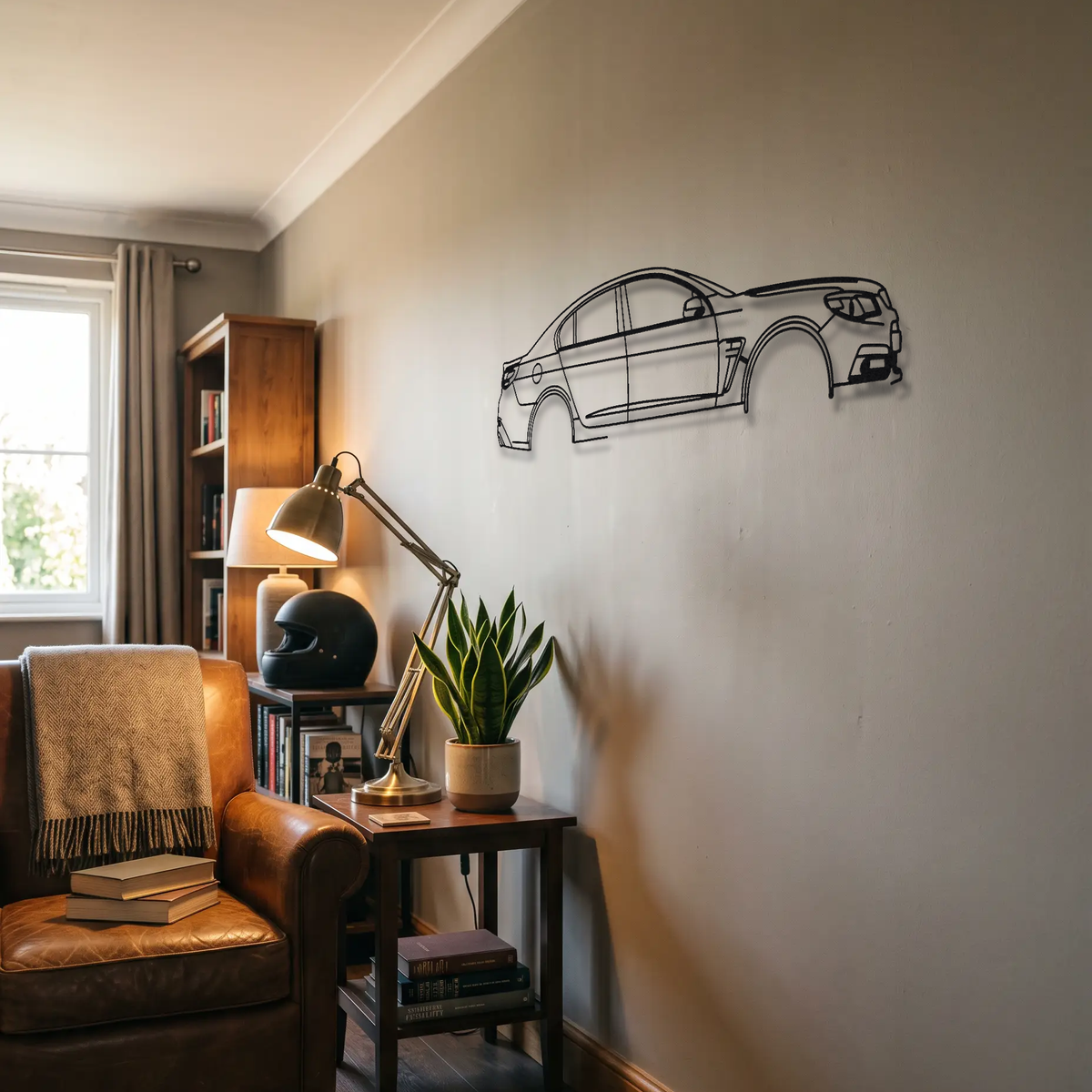 2014-2017 Chevrolet SS Sedan metal wall art room scene