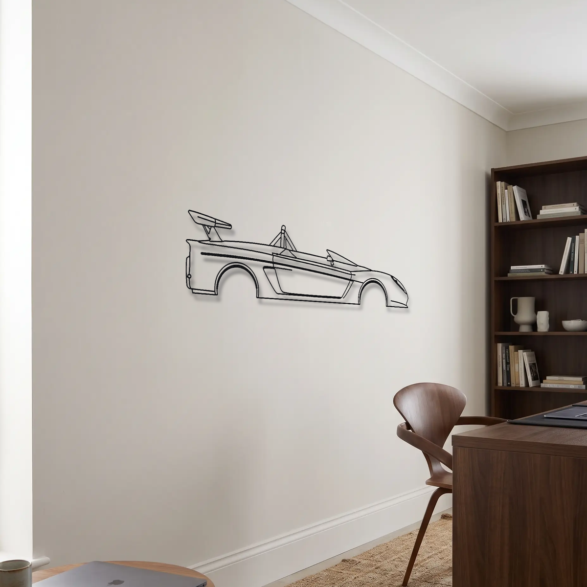Lotus 2-Eleven metal wall art room scene
