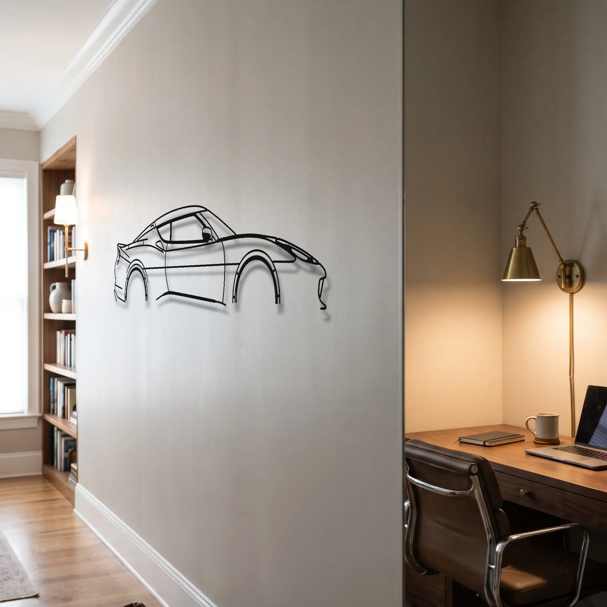 Lotus Evora GT metal wall art room scene