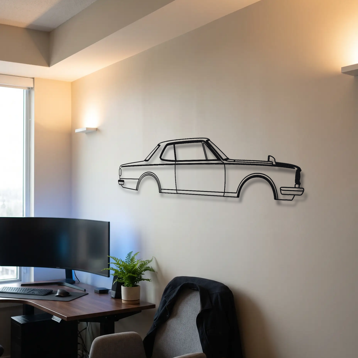 Nissan Skyline 2000 GT-R Hakosuka PGC10 metal wall art room scene