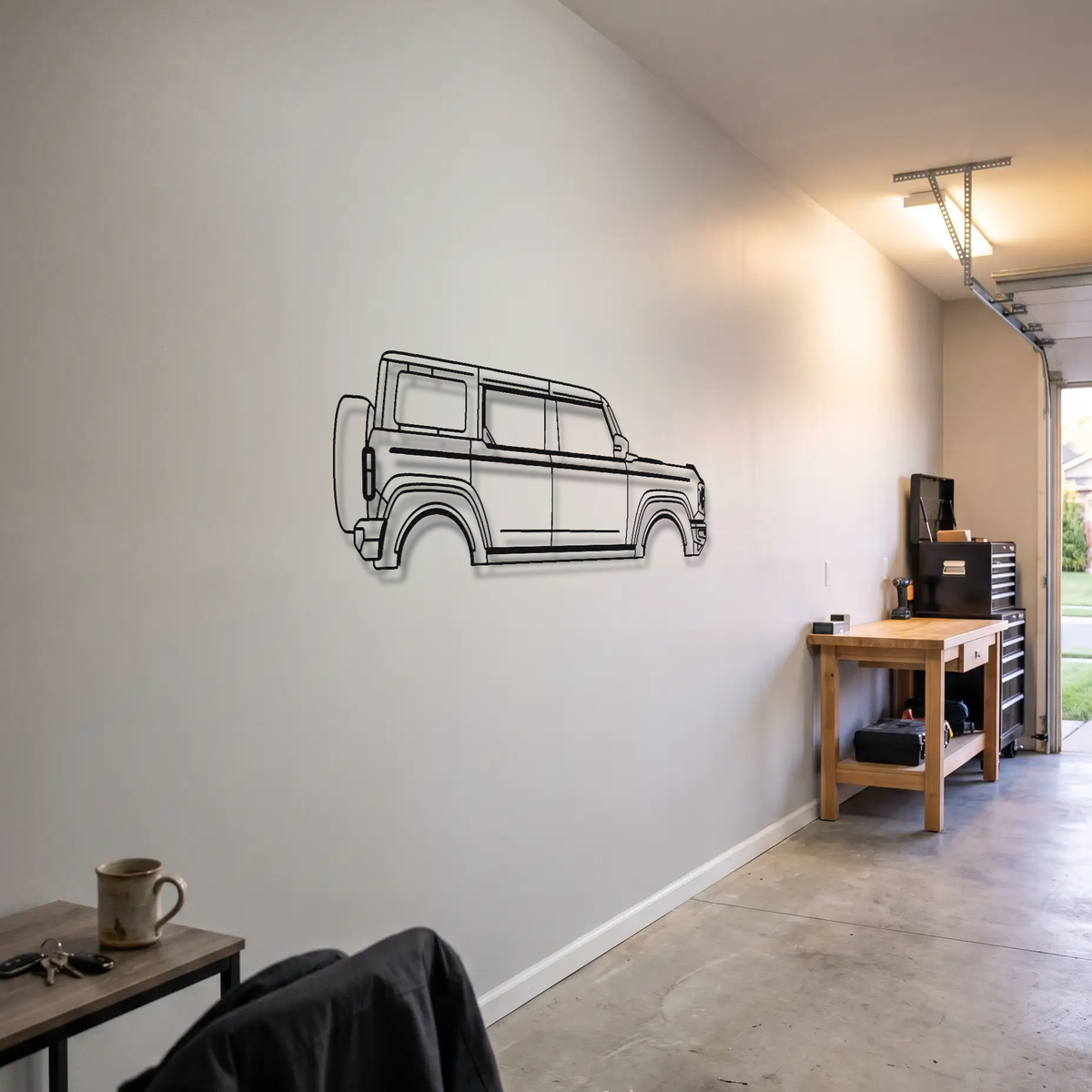 2021+ Ford Bronco metal wall art room scene