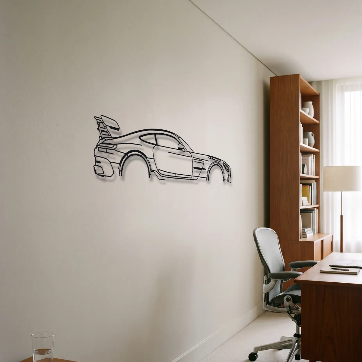 Mercedes-AMG GT Black Series C190 metal wall art room scene
