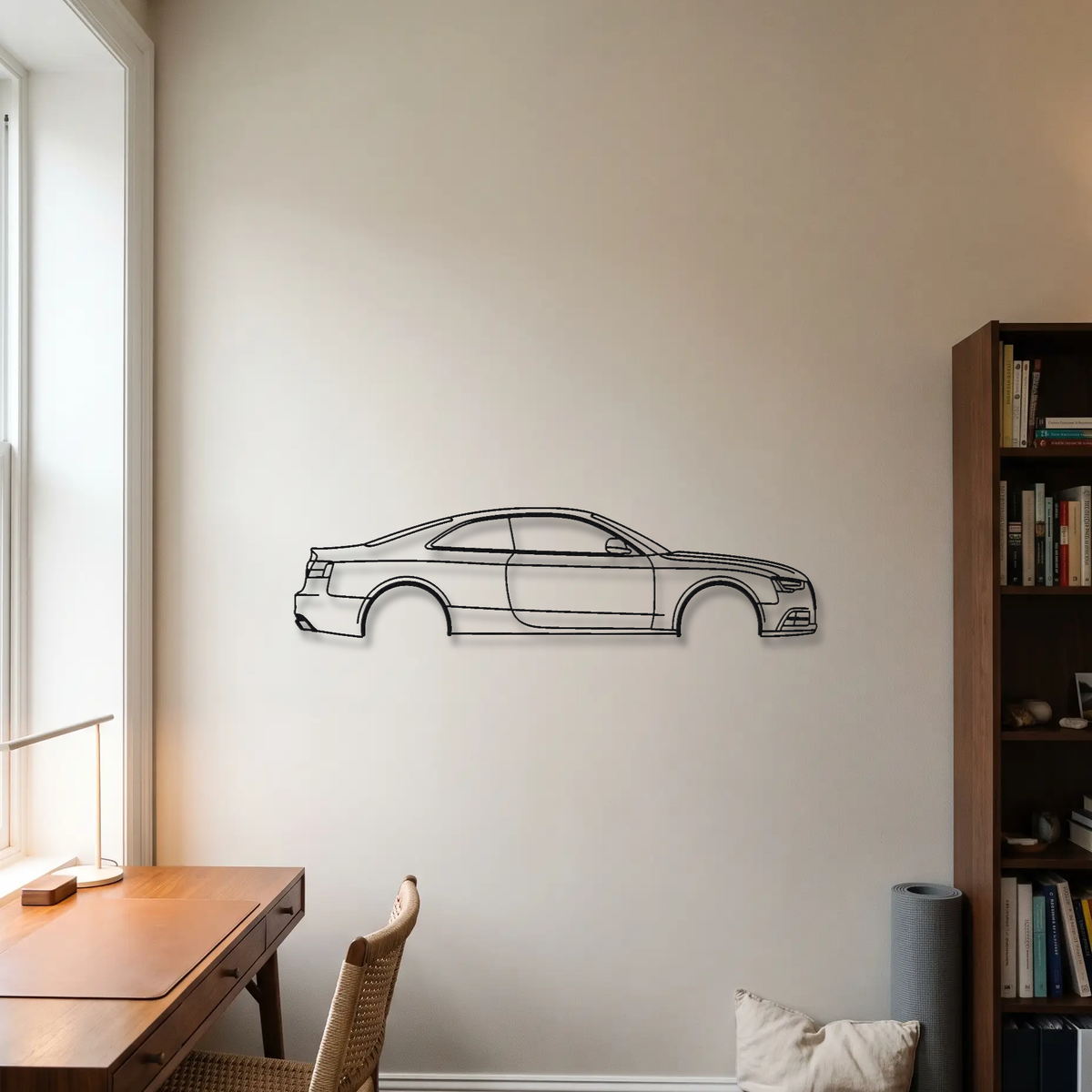 Audi RS5 Coupe B8 metal wall art room scene