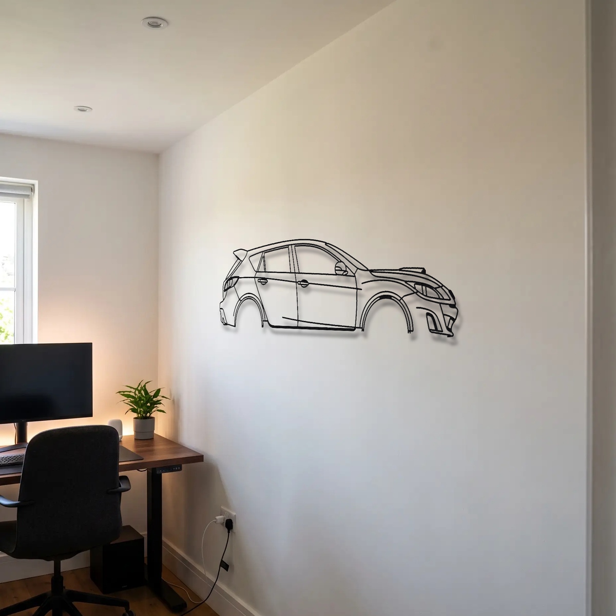 Mazda Mazdaspeed3 Gen 2 metal wall art room scene