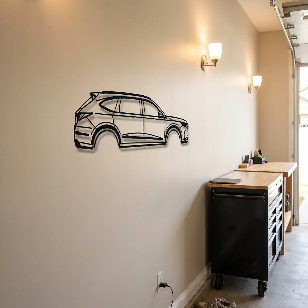 2022- Acura MDX Type S metal wall art room scene