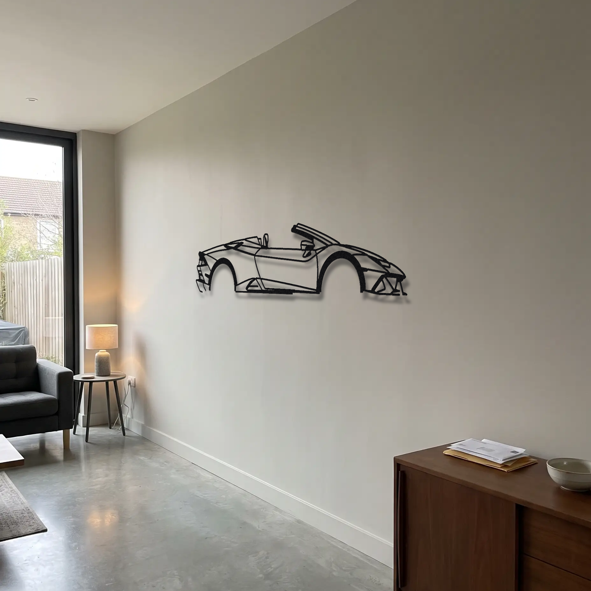 2019-22 Lamborghini Huracan EVO Spyder LB724 metal wall art room scene