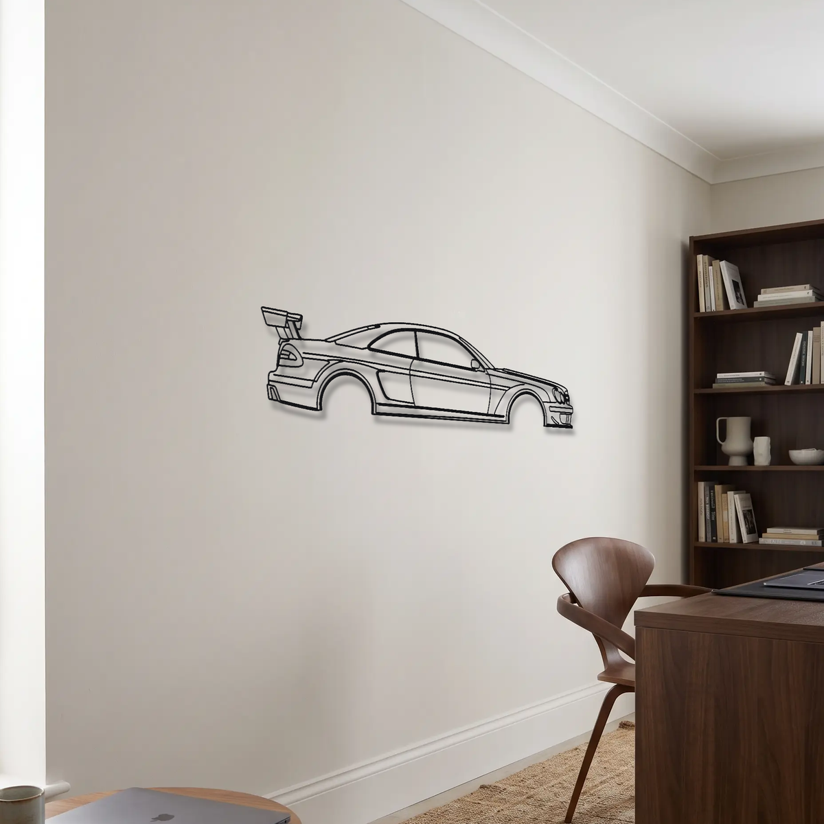 Mercedes-Benz CLK DTM AMG metal wall art room scene