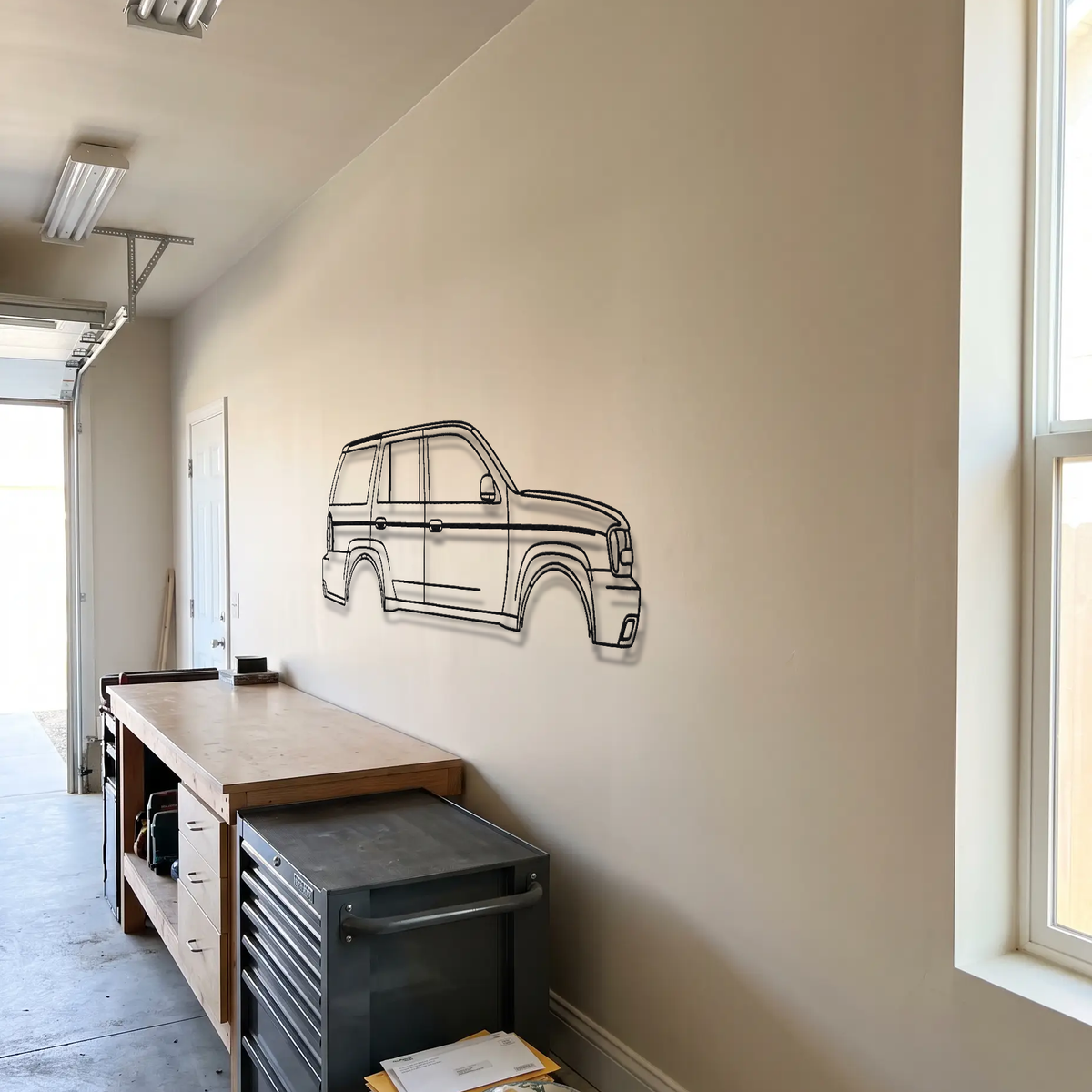 Chevrolet TrailBlazer SS metal wall art room scene