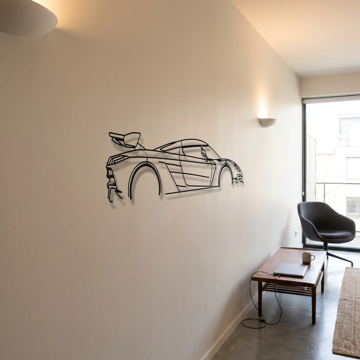 Koenigsegg Jesko Attack metal wall art room scene