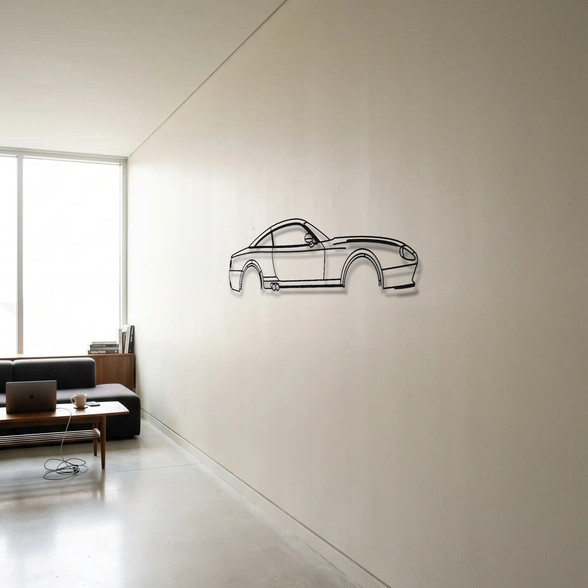 Spyker C8 Coupe metal wall art room scene