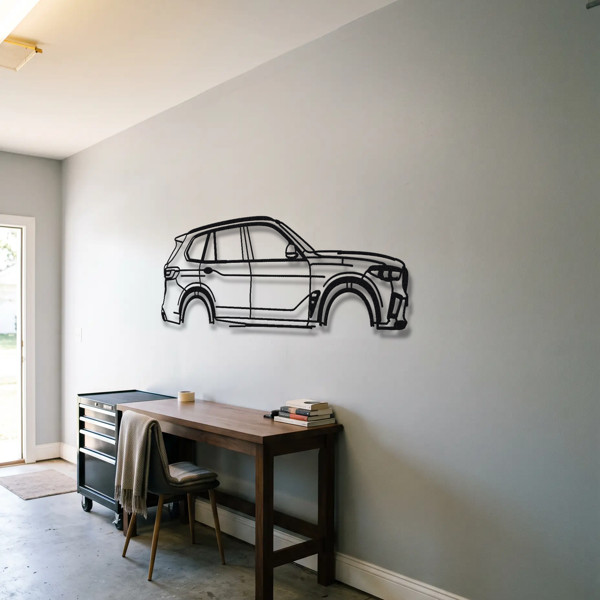 2020- BMW X5 M Competition F95 metal wall art room scene