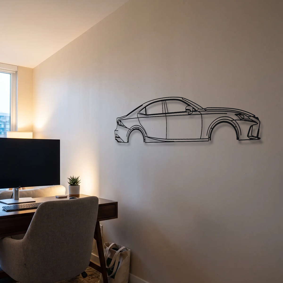 Lexus IS 300 XE30 metal wall art room scene