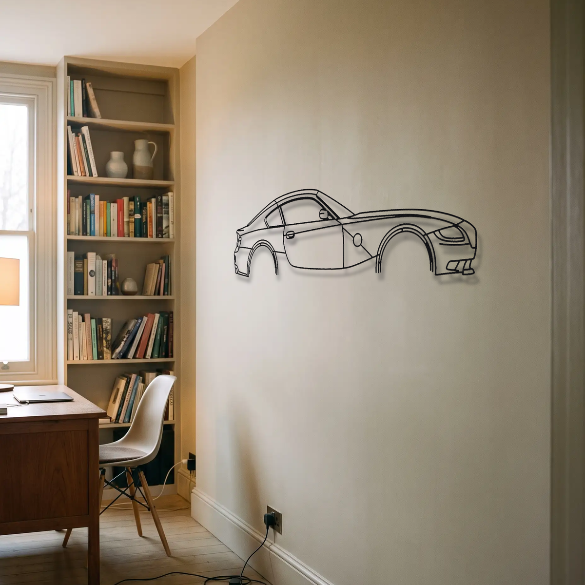 BMW Z4 M Coupe E86 metal wall art room scene