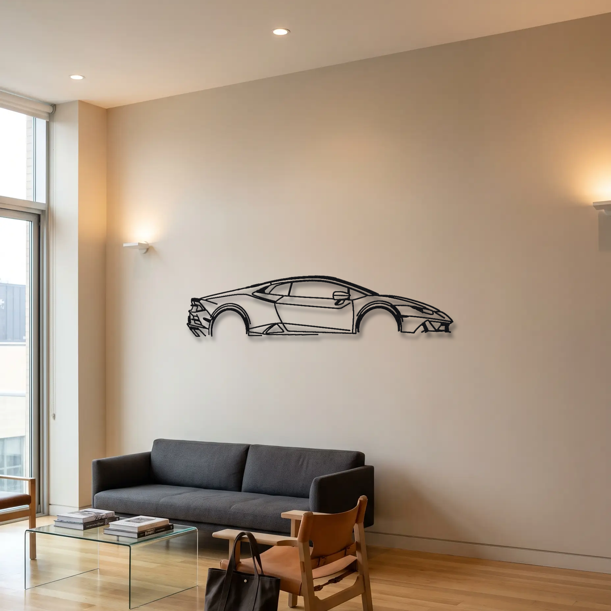 2020-22 Lamborghini Huracan EVO RWD LB724 metal wall art room scene