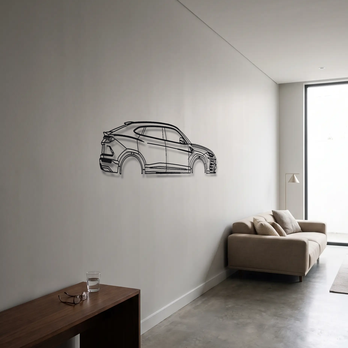 Lamborghini Urus Pre-Facelift metal wall art room scene