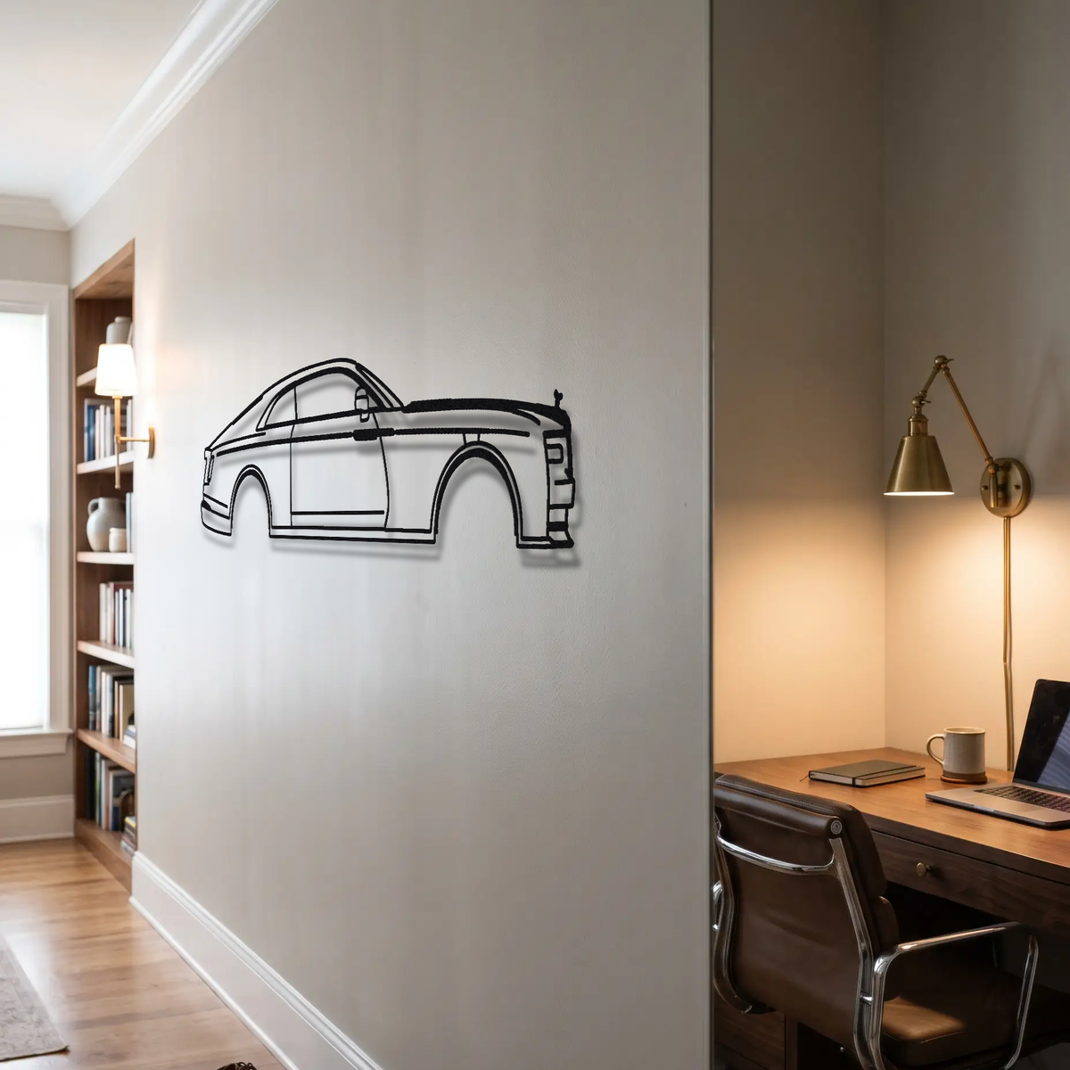 2024- Rolls-Royce Spectre metal wall art room scene