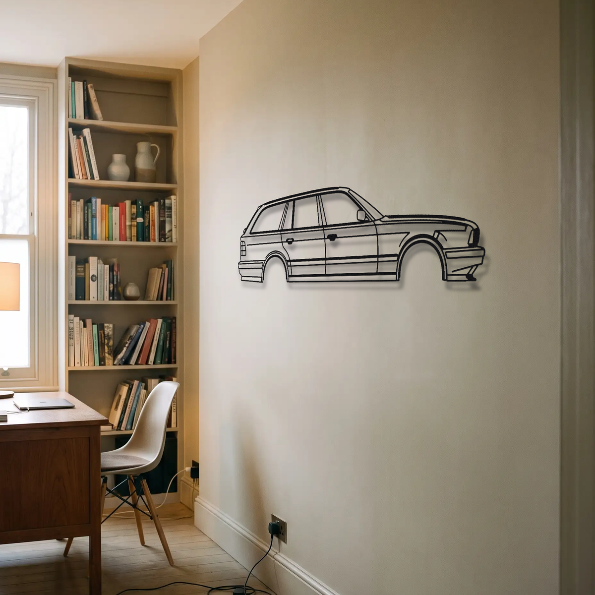 BMW M5 Touring E34 metal wall art room scene