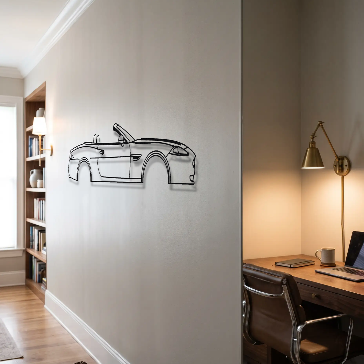 Jaguar XKR Convertible X150 metal wall art room scene