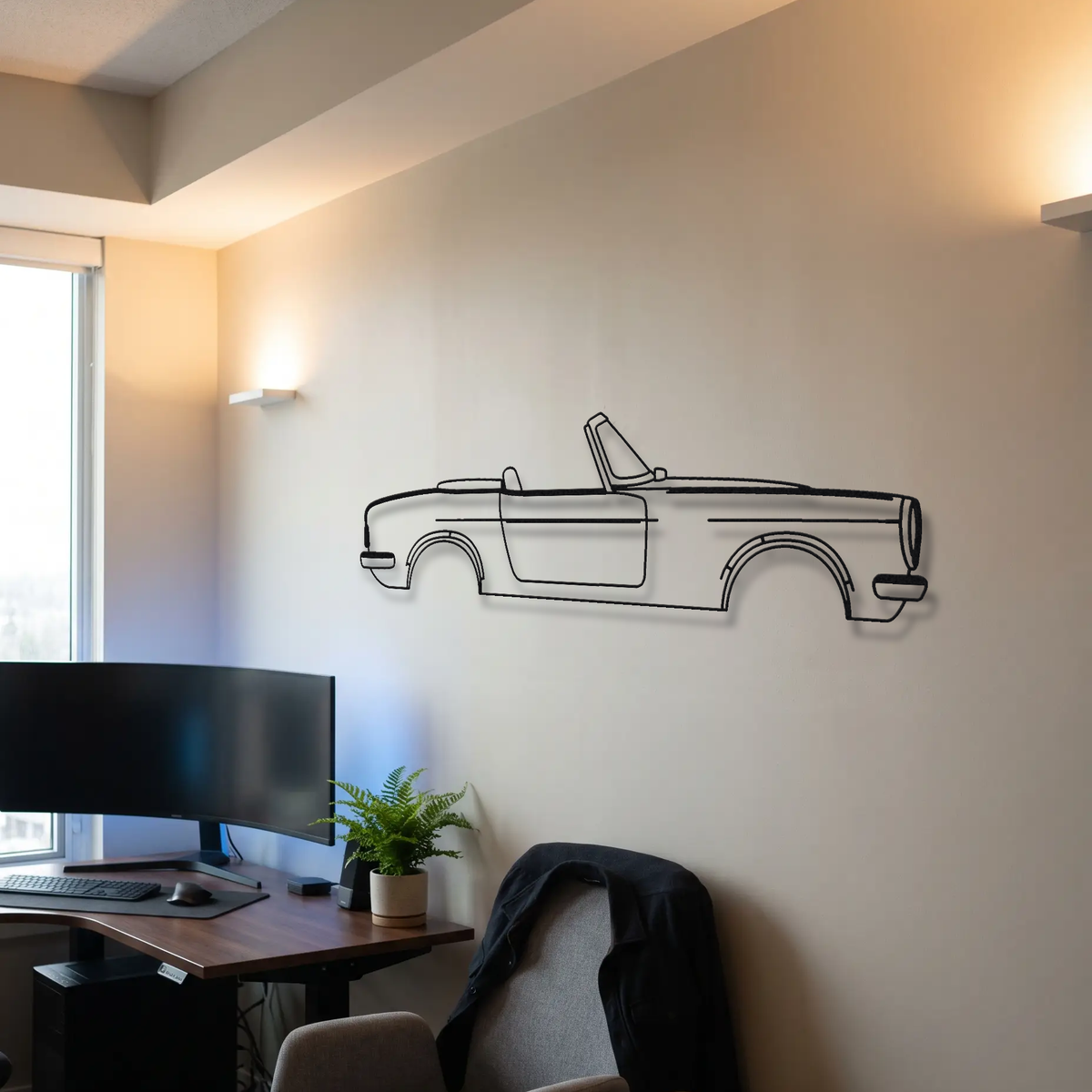 Honda S600 metal wall art room scene
