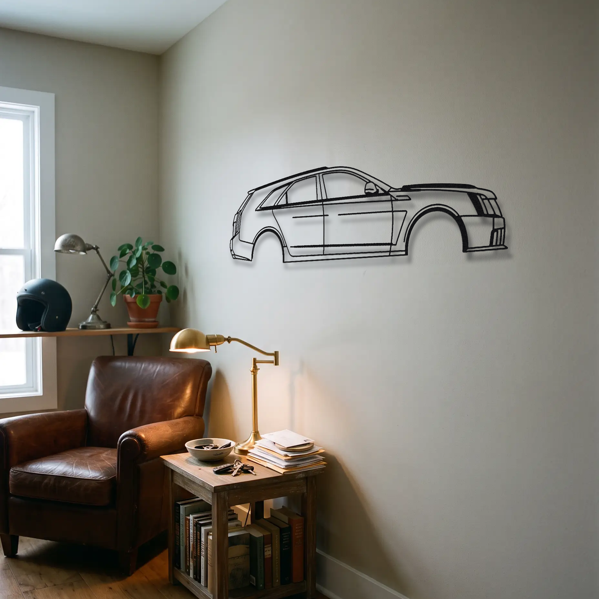 Cadillac CTS-V Sport Wagon Gen 2 metal wall art room scene