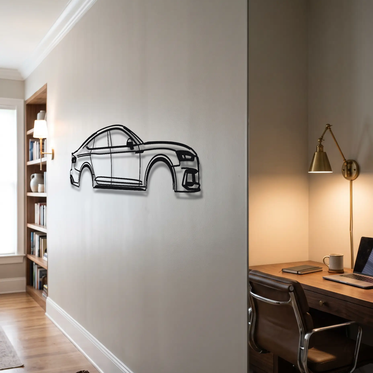 2019- Audi RS5 Sportback B9 metal wall art room scene