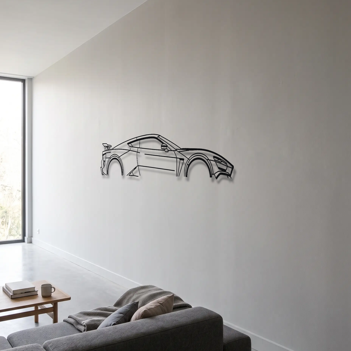 Zenvo TS1 GT metal wall art room scene