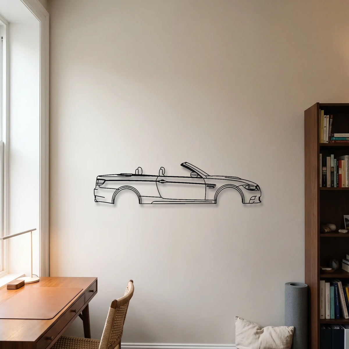 BMW M3 Convertible E93 metal wall art room scene