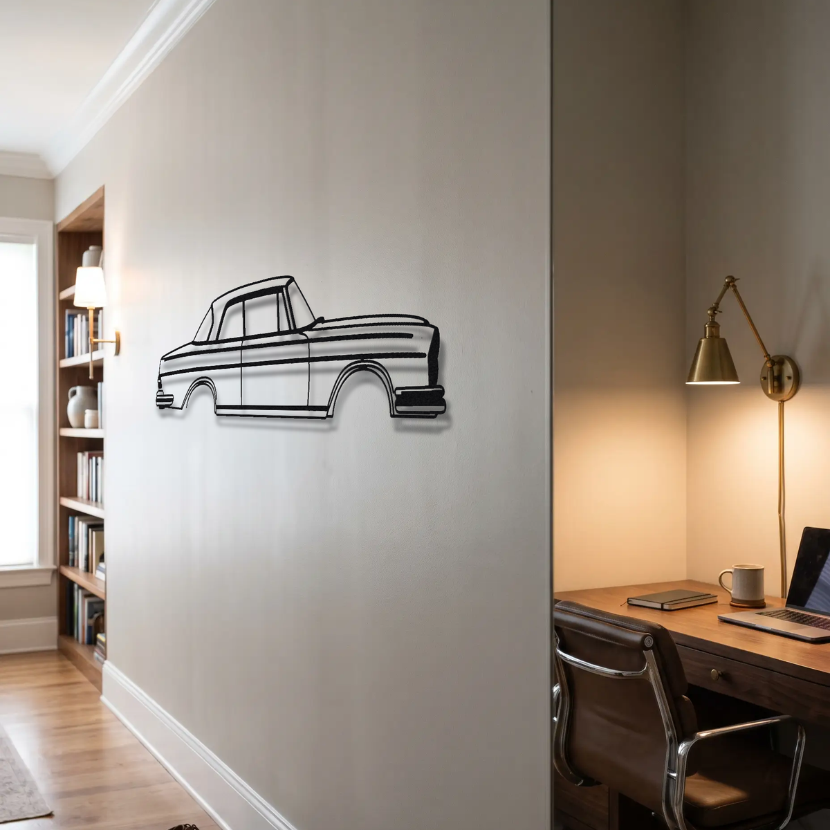 Mercedes-Benz 280 SE 3.5 Coupe W111 metal wall art room scene