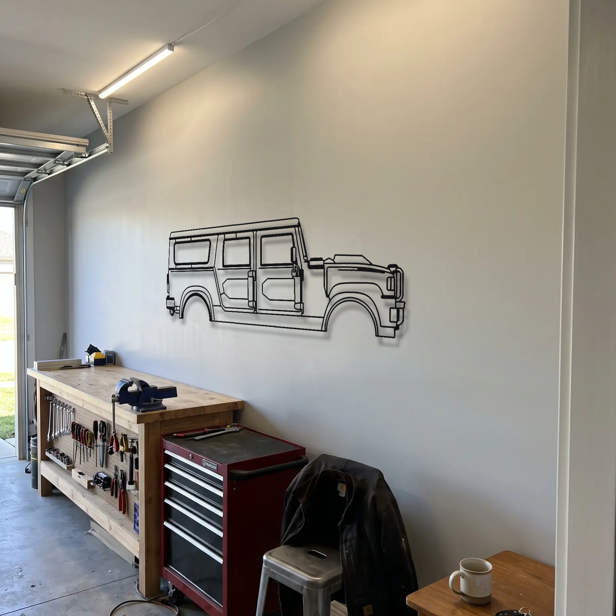 Hummer H1 metal wall art room scene