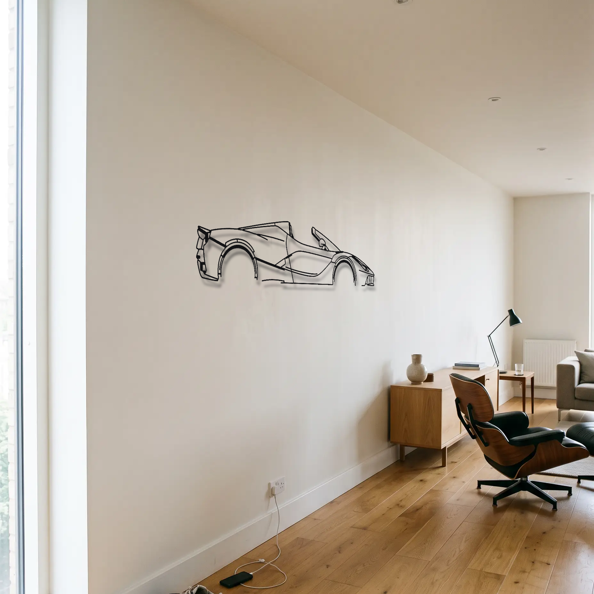 Ferrari LaFerrari Aperta metal wall art room scene