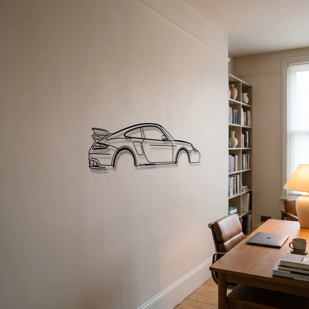Porsche 911 GT2 997 metal wall art room scene