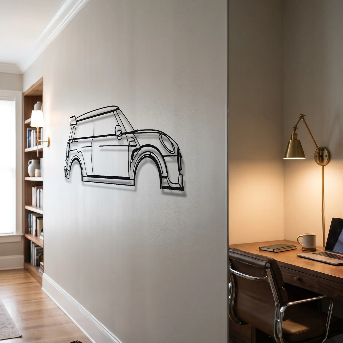 Mini John Cooper Works GP GP3 metal wall art room scene