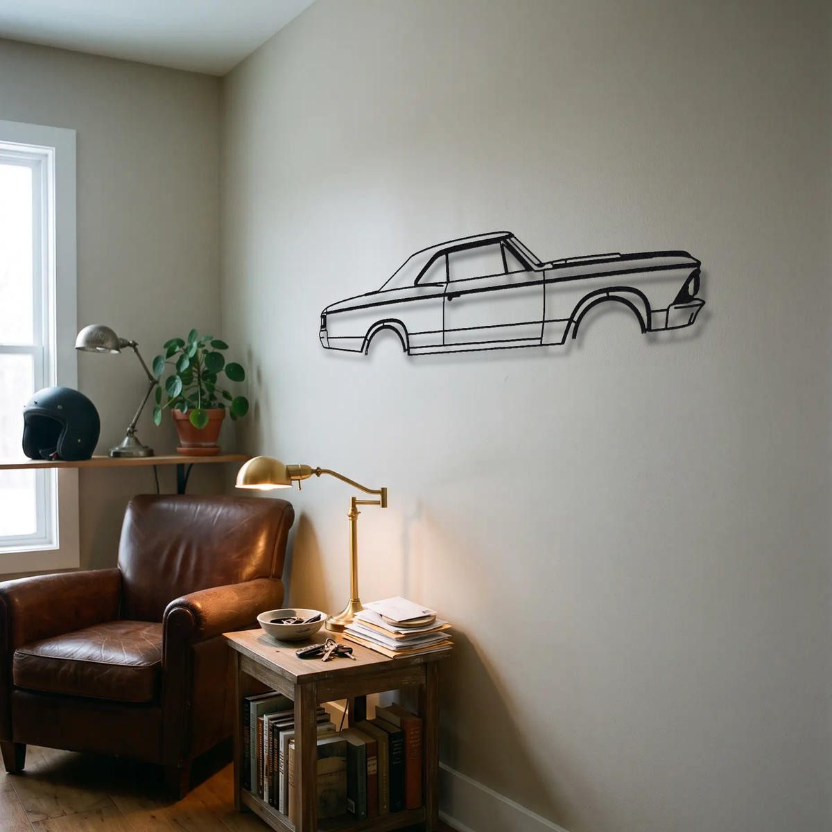 1966-1967 Chevrolet Chevelle SS 396 metal wall art room scene